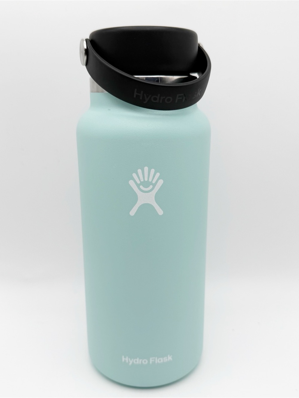 Aqua Light Blue 32oz Hydro Flask wide mouth